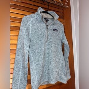 Patagonia Better Sweater Quarter Zip, light blue - womens size XS